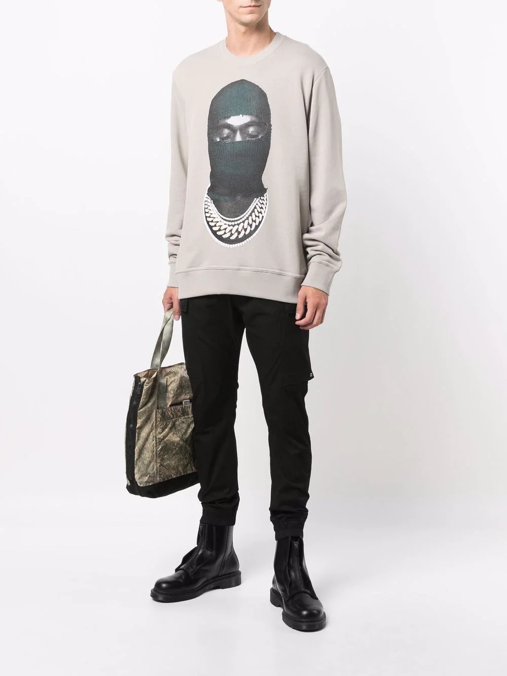 balaclava-print sweatshirt - 2