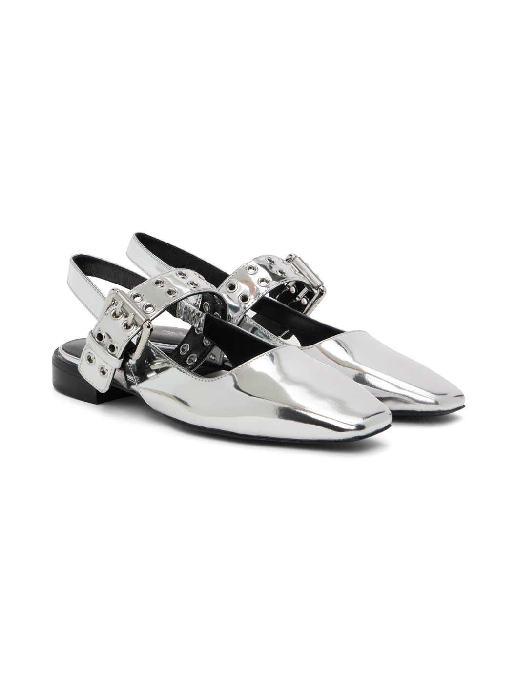 Silver Astra Slingback Slippers - 4