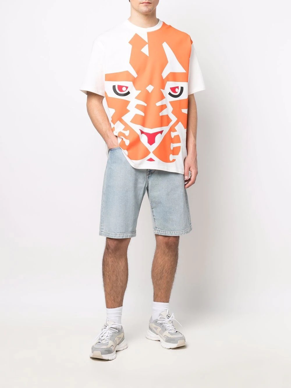 tiger-print cotton T-shirt - 2