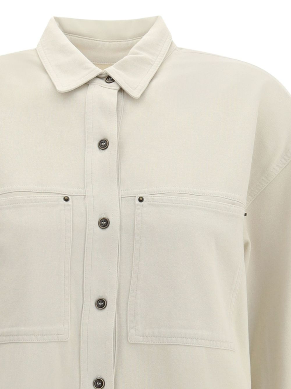 Raquel double-pocket button-front shirt - 4
