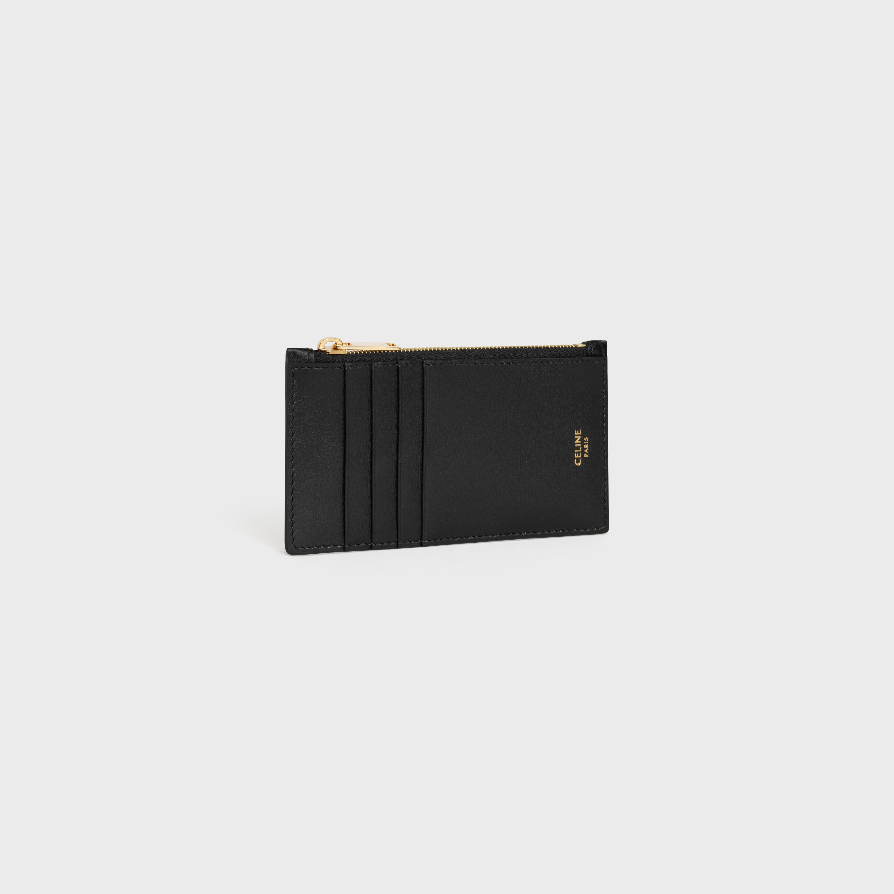 ZIPPED CARD HOLDER  IN  SMOOTH CALFSKIN - 2