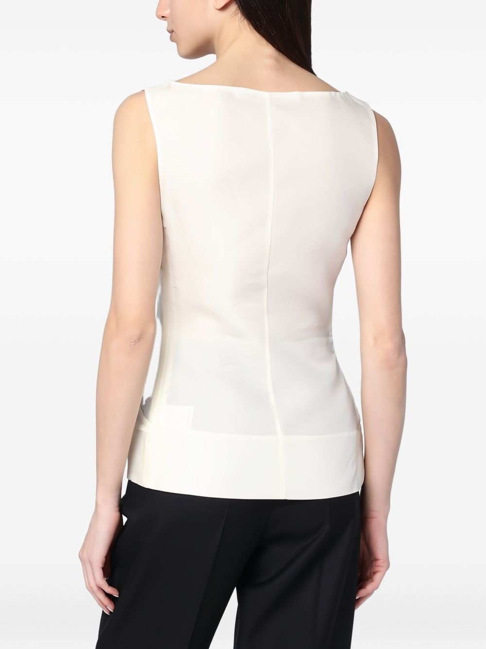 floral-appliqué top - 3