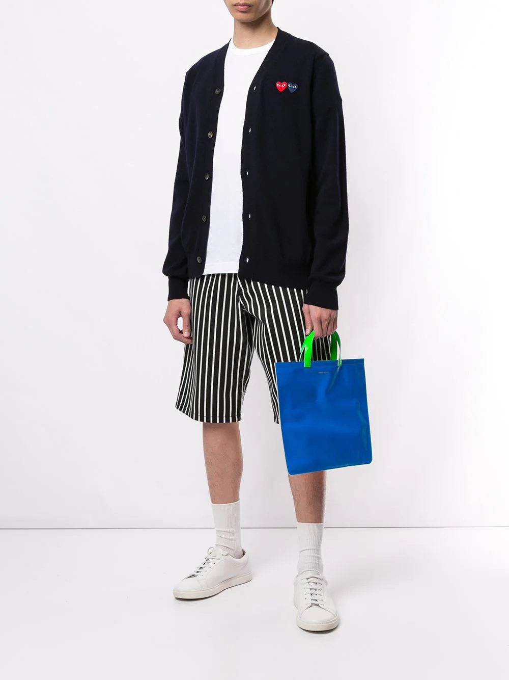 embroidered logo cardigan - 2