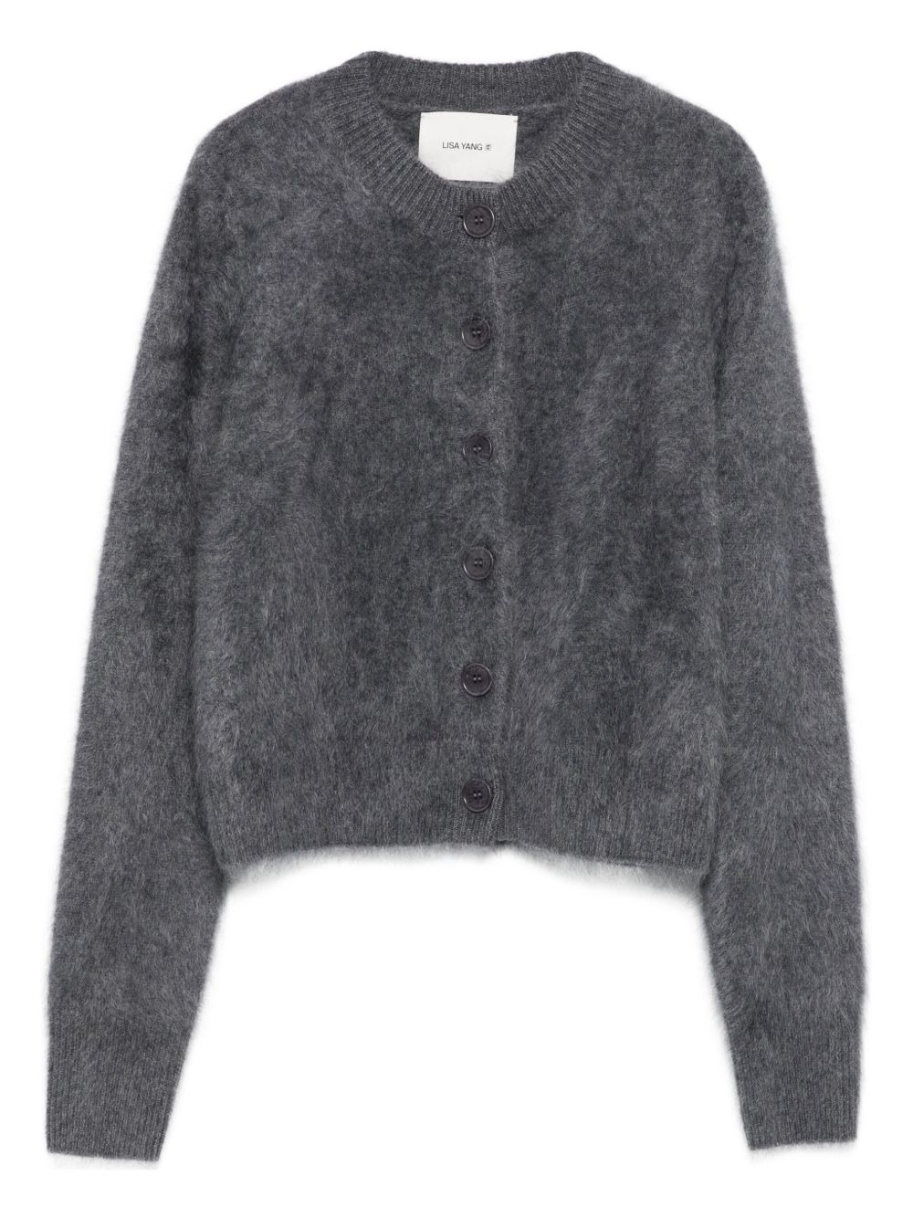 brushed cashmere cardigan - 1