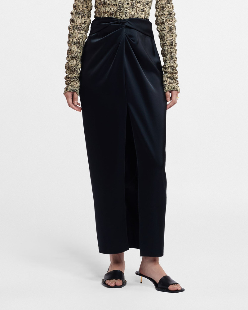 Slip Satin Wrap Skirt 1