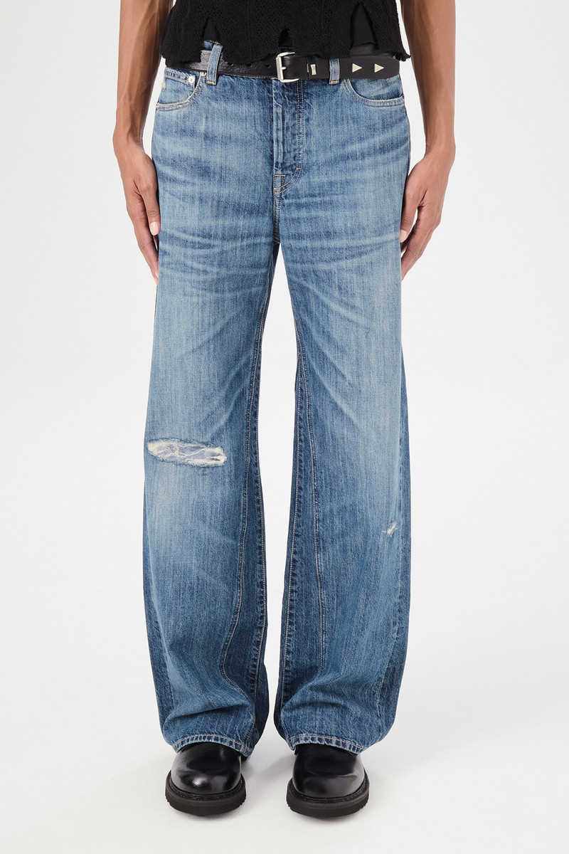 Our Legacy Treble Cut Vintage Rubber Repair Denim outlook