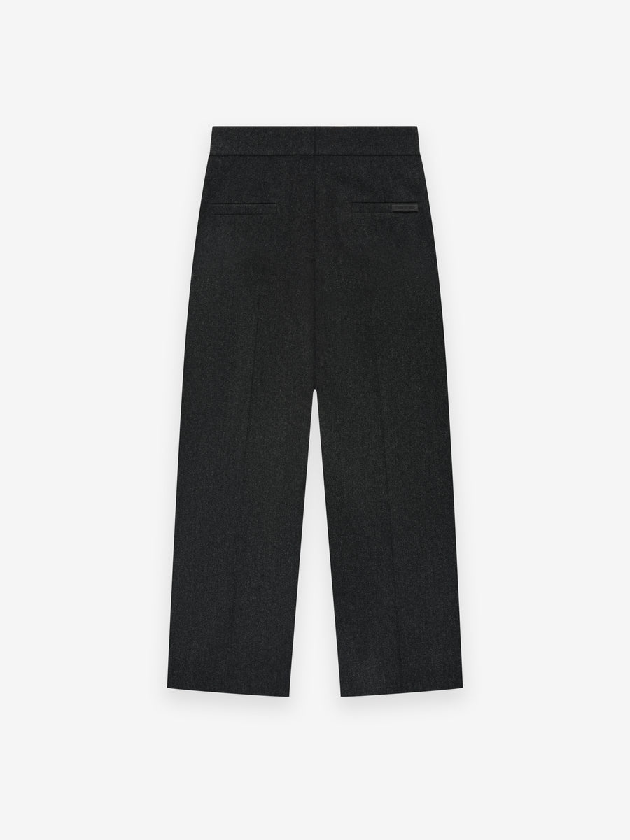 Wool Flannel Wide Leg Trousers - 2