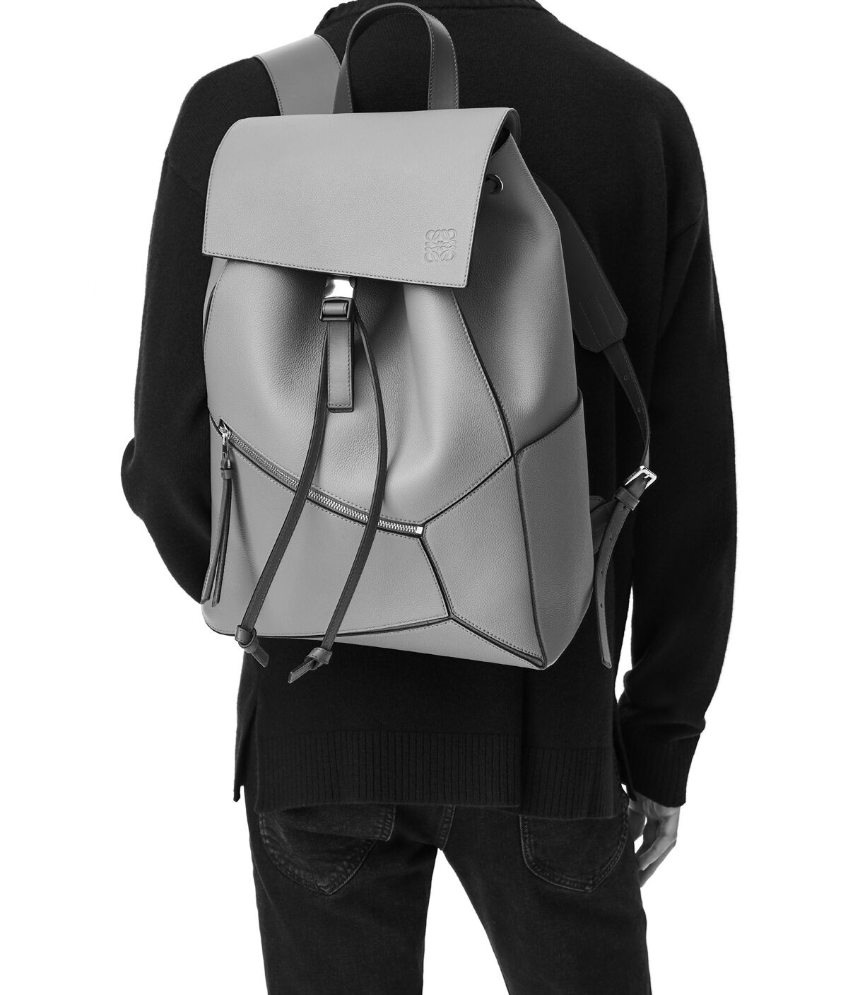 Puzzle Backpack in soft grained calfskin - 2