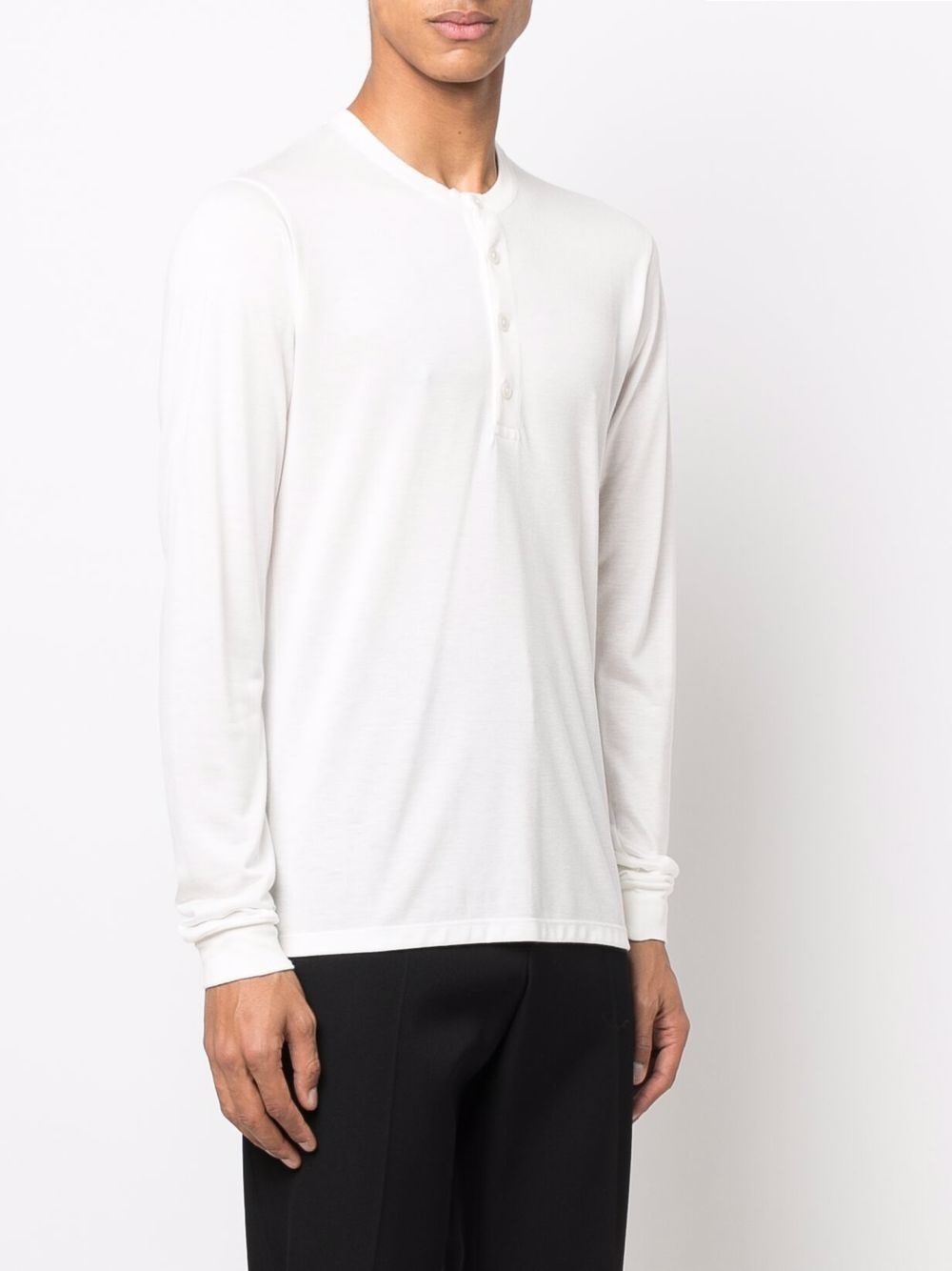 Henley long-sleeved T-shirt - 3