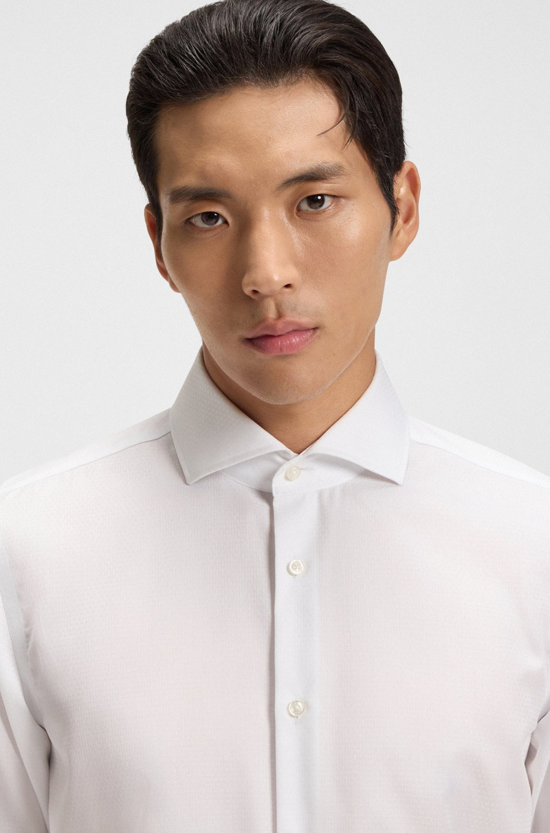 WRINKLE-RESISTANT SLIM-FIT SHIRT IN COTTON TWILL 3