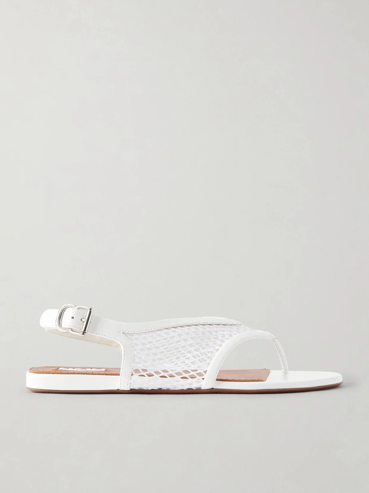 Fishnet Flat Sandals - 1
