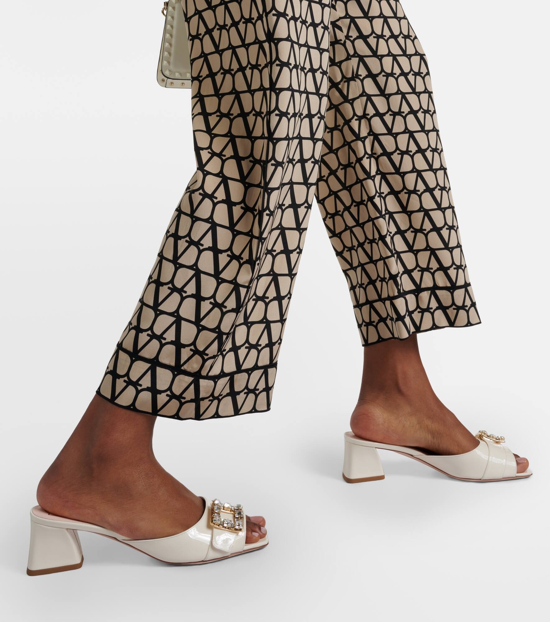 BikiViv embellished patent leather mules - 4