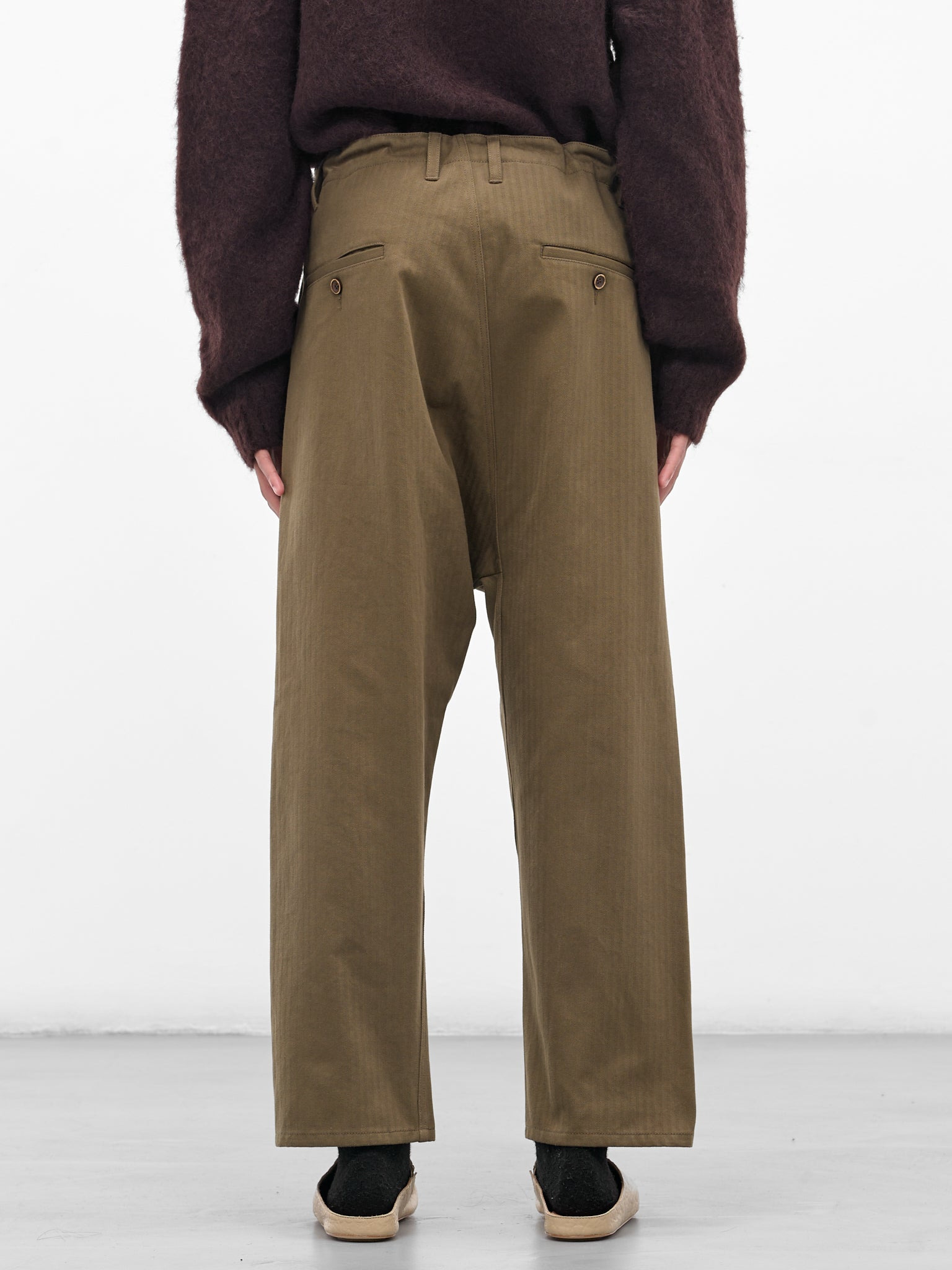 Green Perch Drawstring Trousers - 3