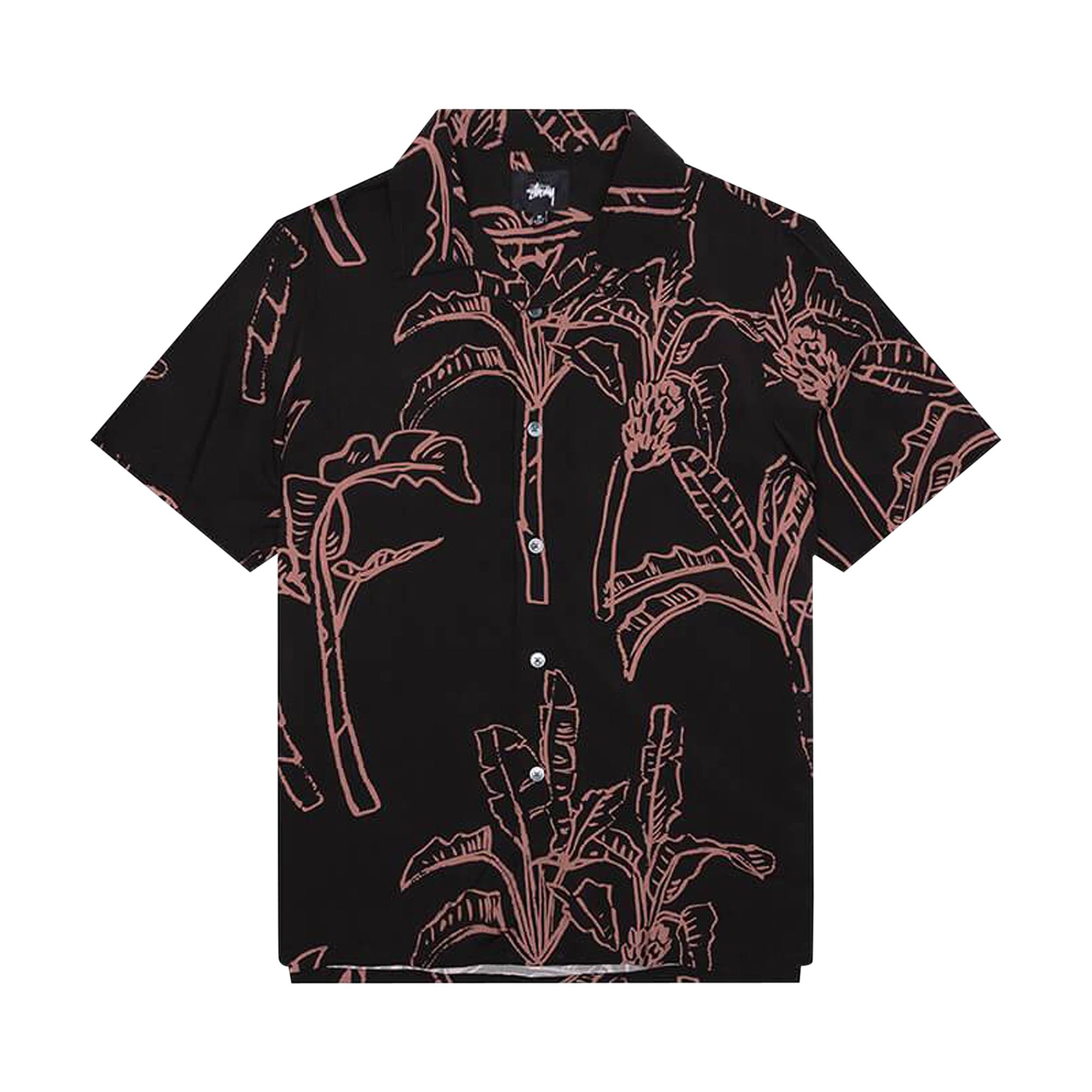 Stussy Banana Tree Shirt 'Black' - 1