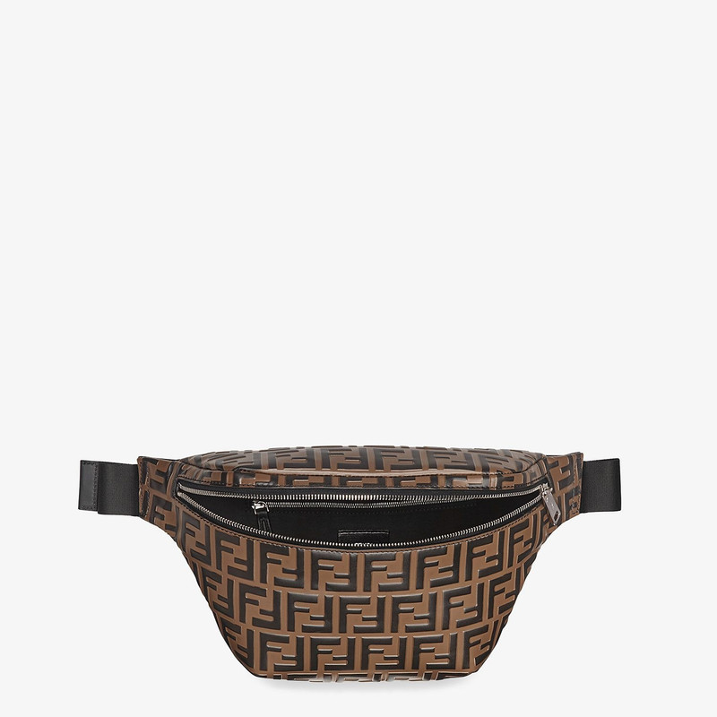 Brown leather belt bag 4