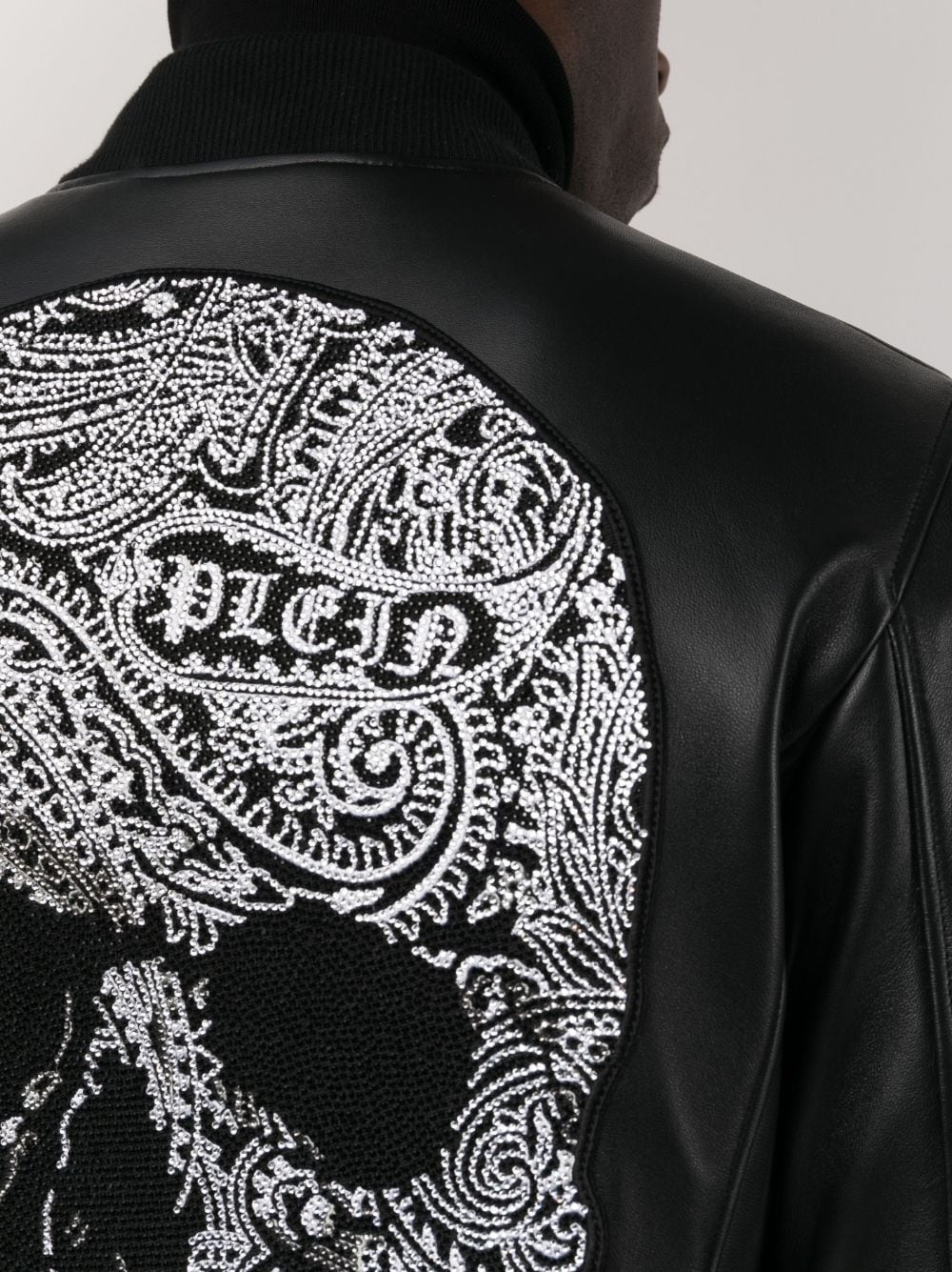 bomber leather jacket - 5