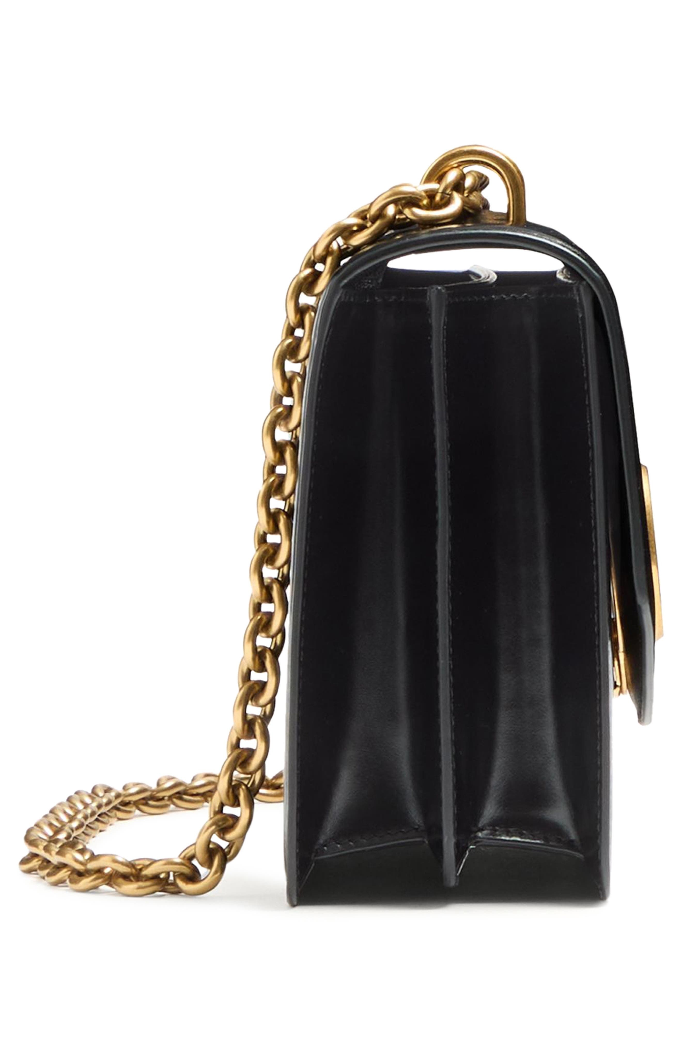 Valentino Garavani Vain VLOGO Leather Shoulder Bag in Black at Nordstrom - 6