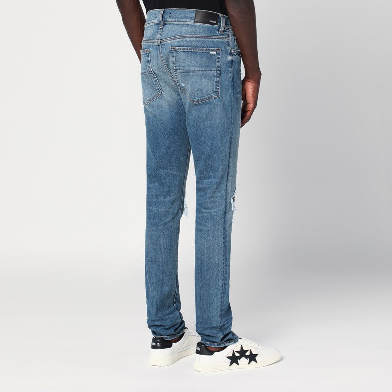 Amiri Blue Skinny Jeans With Rips Men - 2