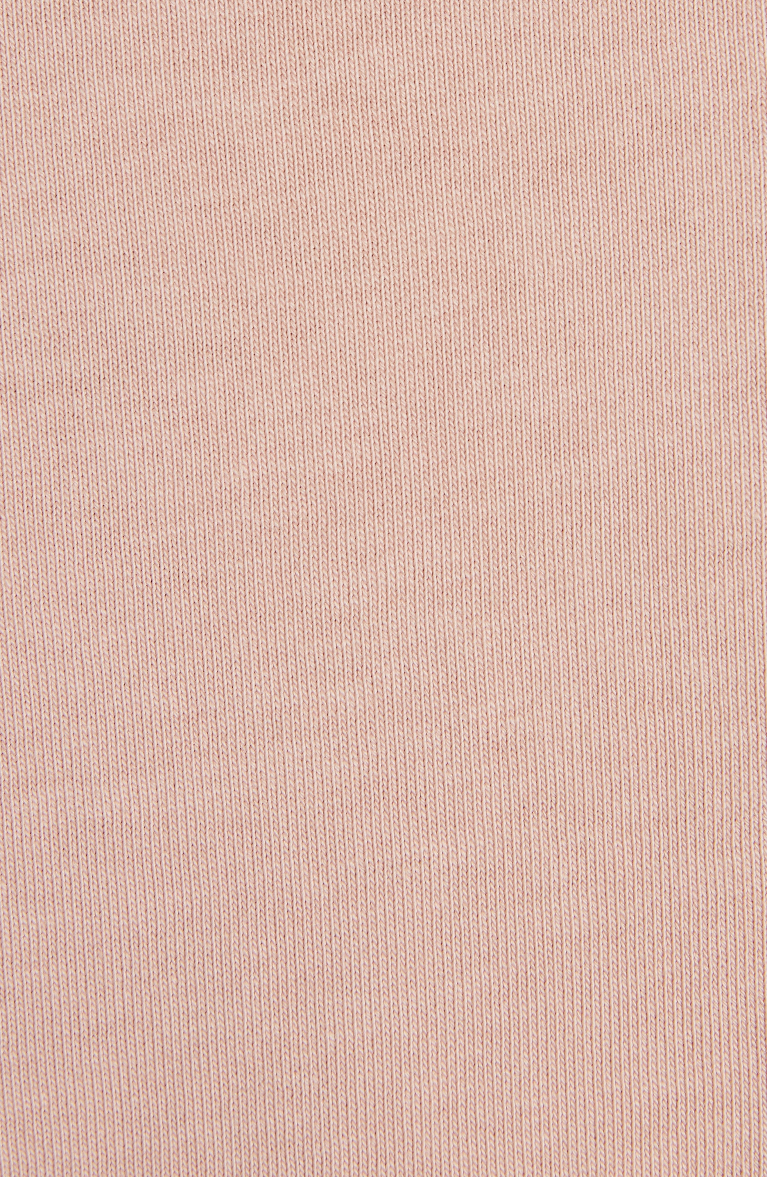 Moncler Grenoble Logo Drawcord Hem Cotton T-Shirt in Rose Quicksand at Nordstrom - 5