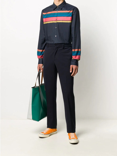 Paul Smith colour block striped shirt outlook