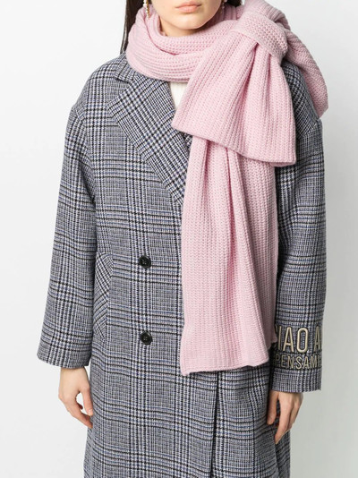 REDValentino oversized bow knit scarf outlook