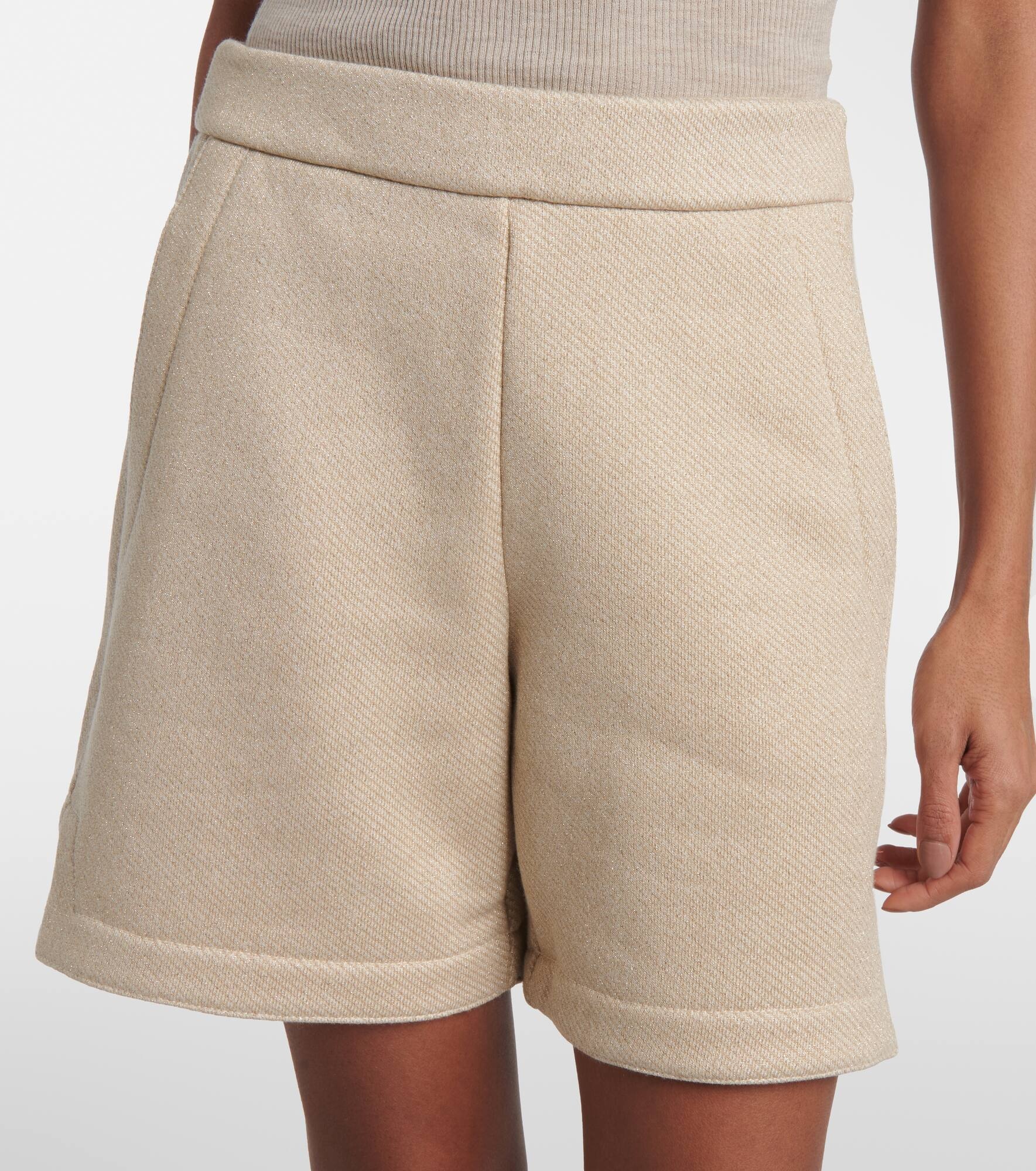 Cotton-blend shorts - 4