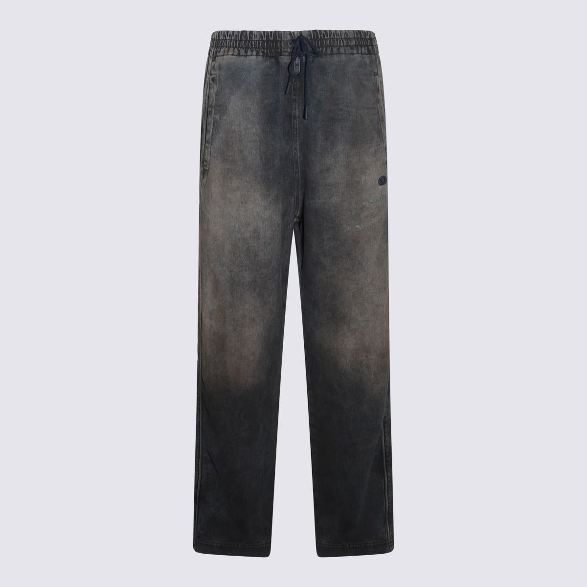 Diesel DIESEL DARK BLUE COTTON JEANS - 1