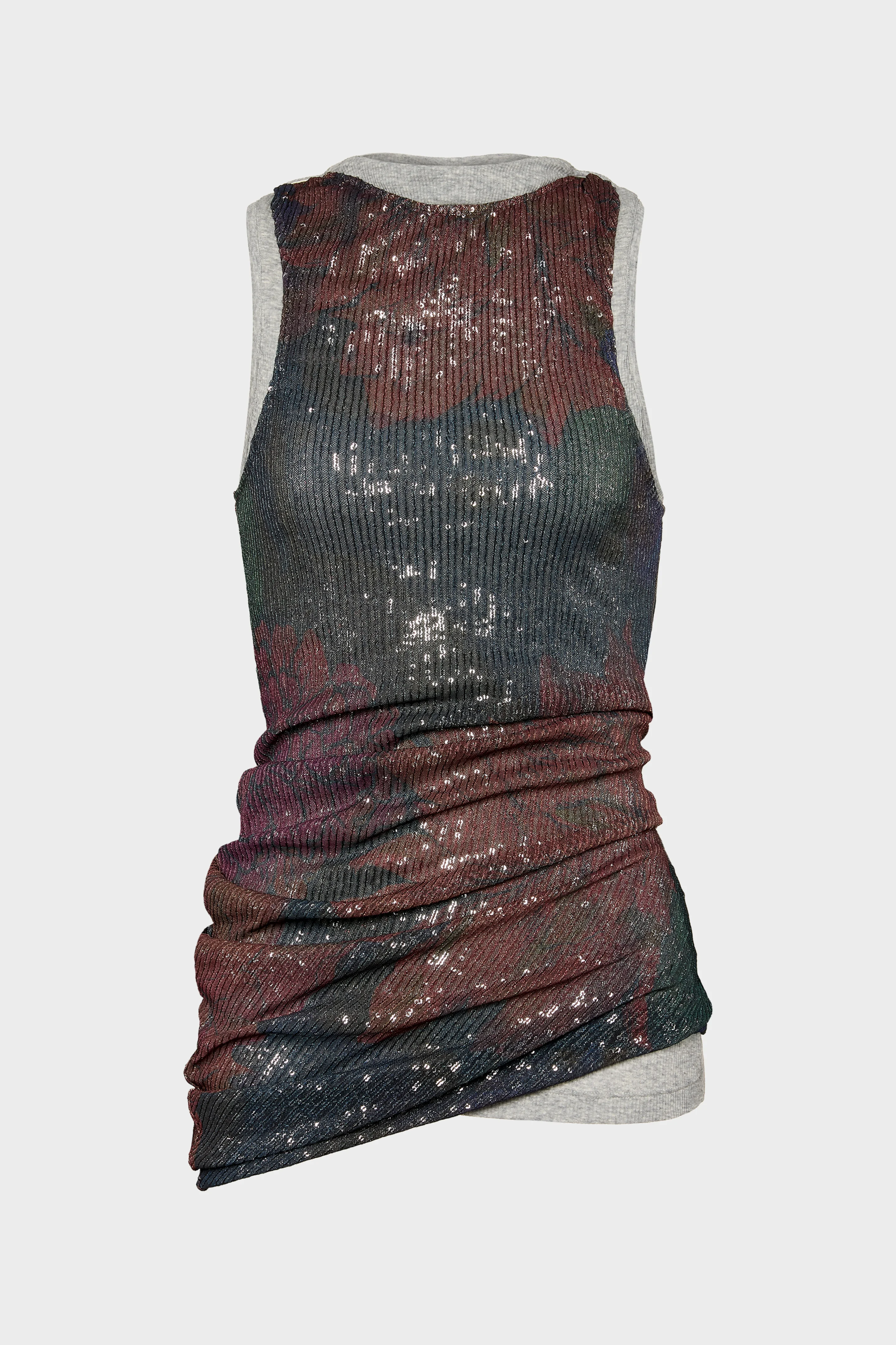 Printed Draped Top - 1