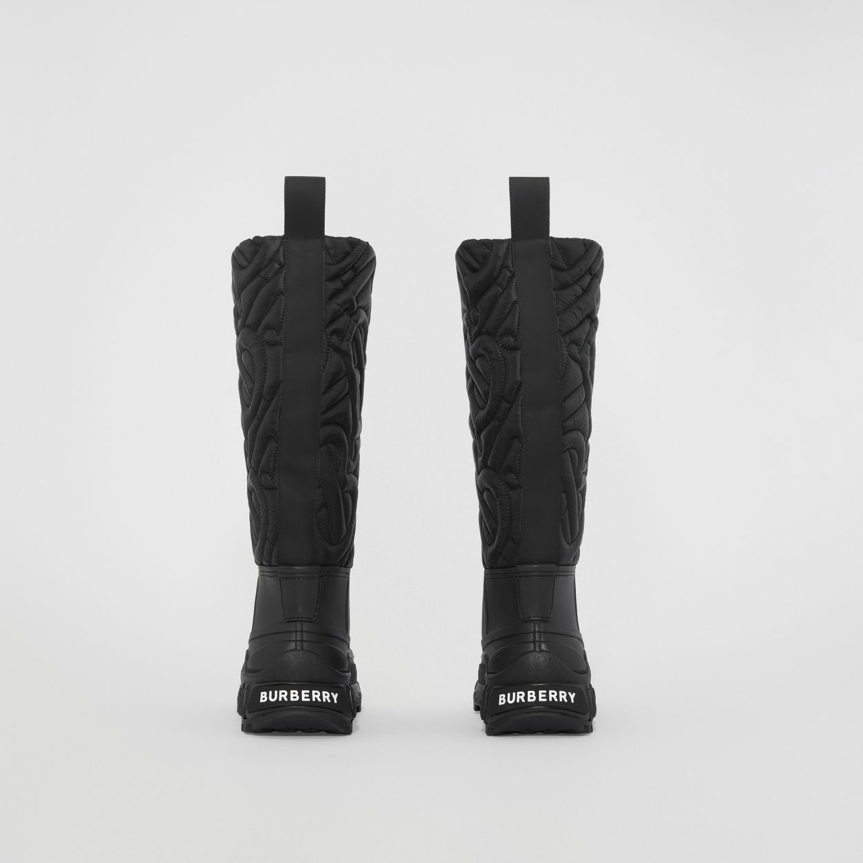 Quilted Monogram Panel Rain Boots - 4