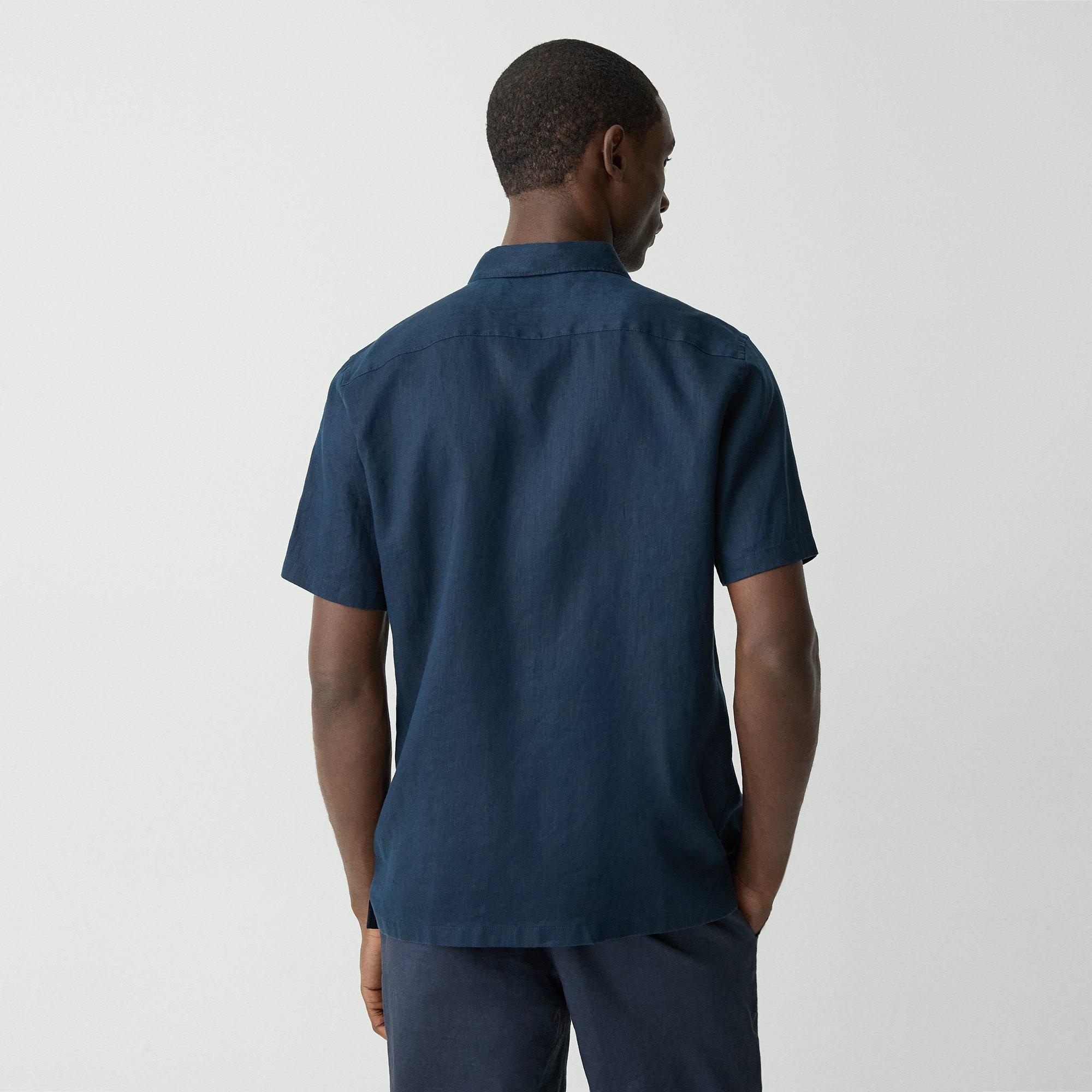 Irving Short-Sleeve Shirt in Relaxed Linen - 4