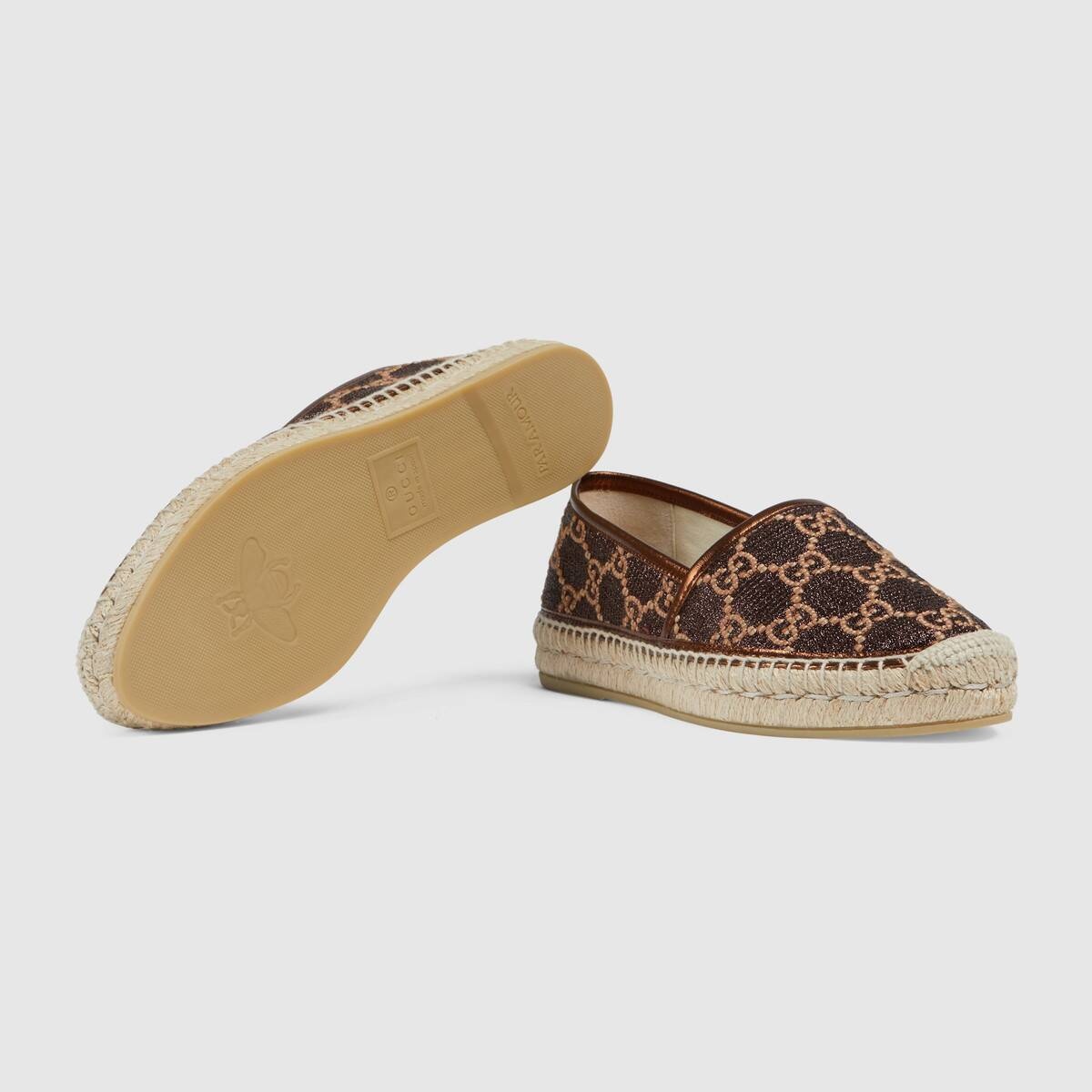 Women's Heritage GG lamé espadrille - 5