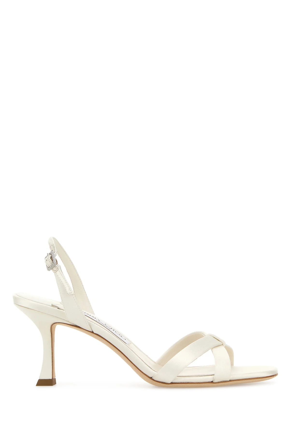 Ivory satin Elsy 70 sandals - 1