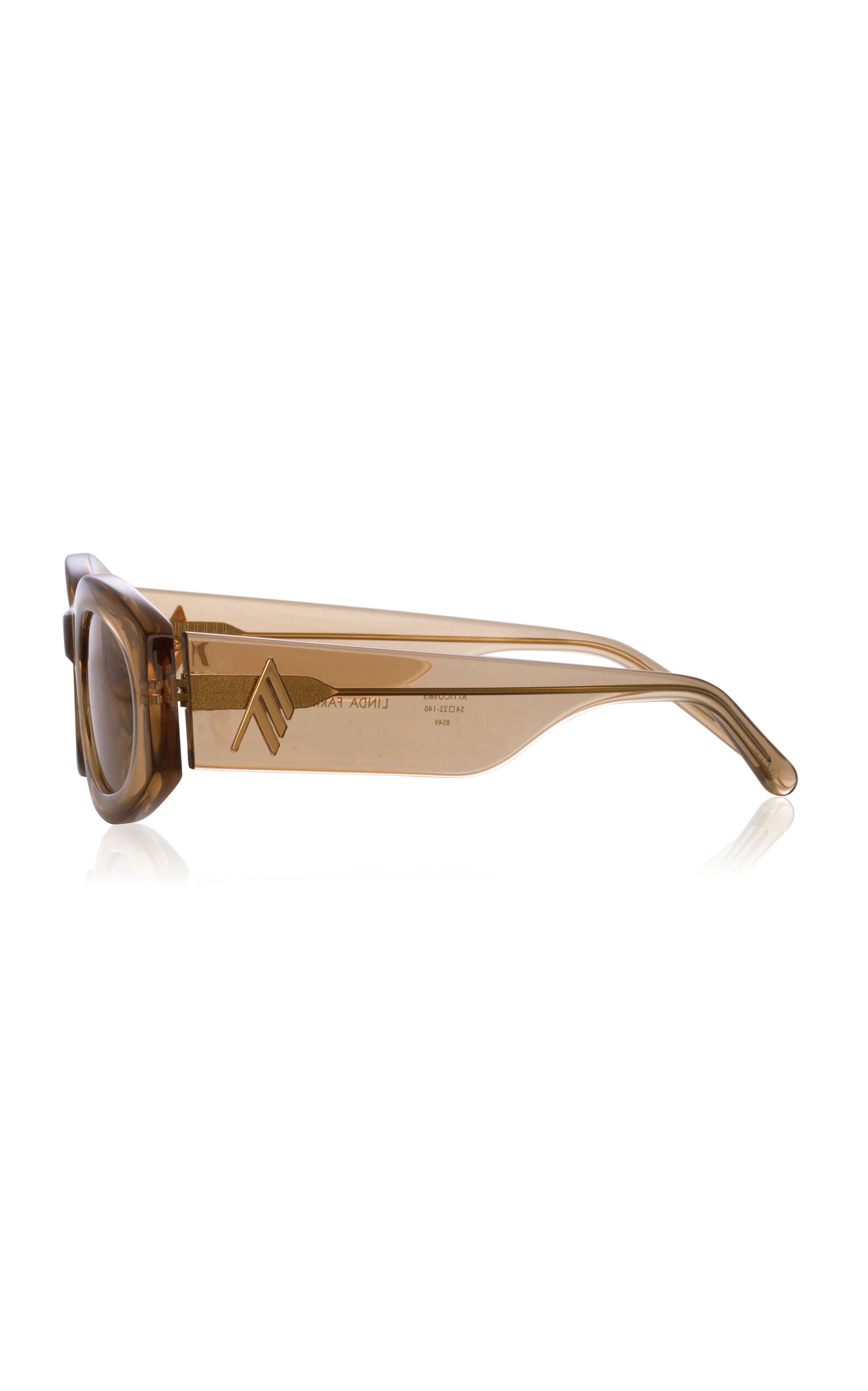 Berta Oval-Frame Acetate Sunglasses neutral - 3