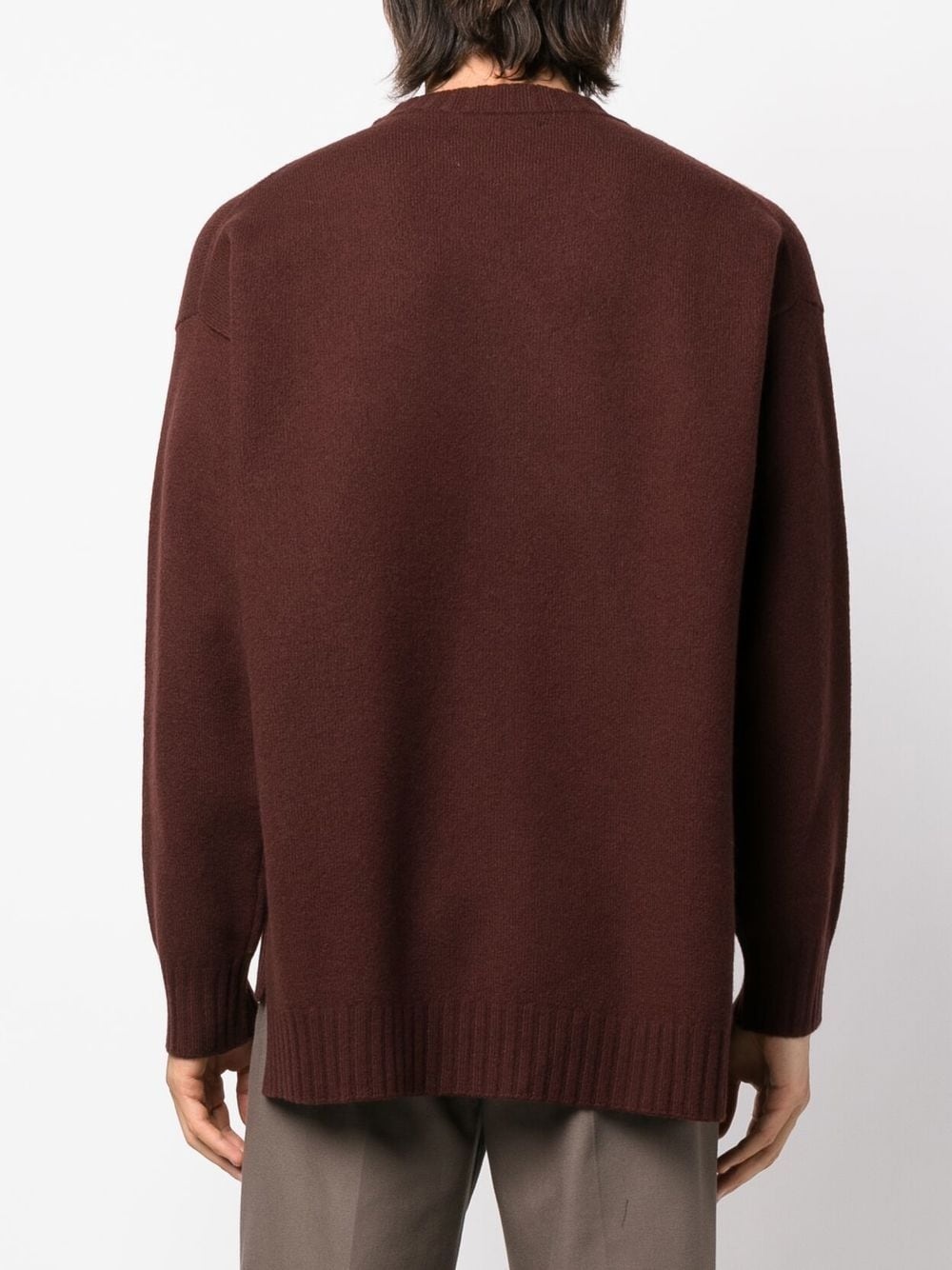 round-neck knit jumper - 4