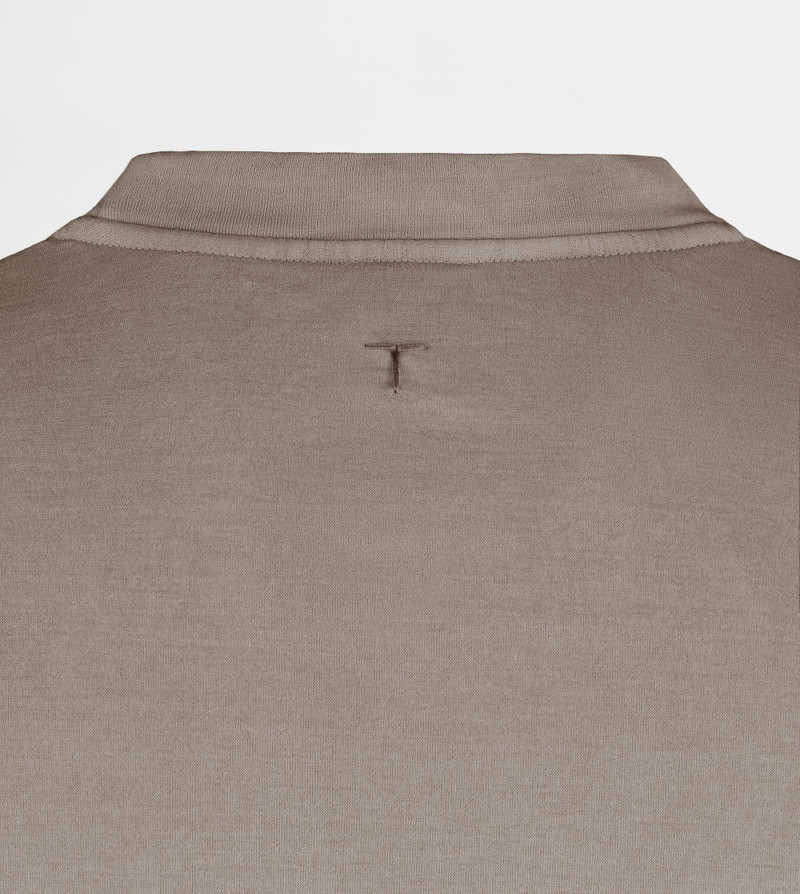 T-SHIRT IN JERSEY - BROWN 3