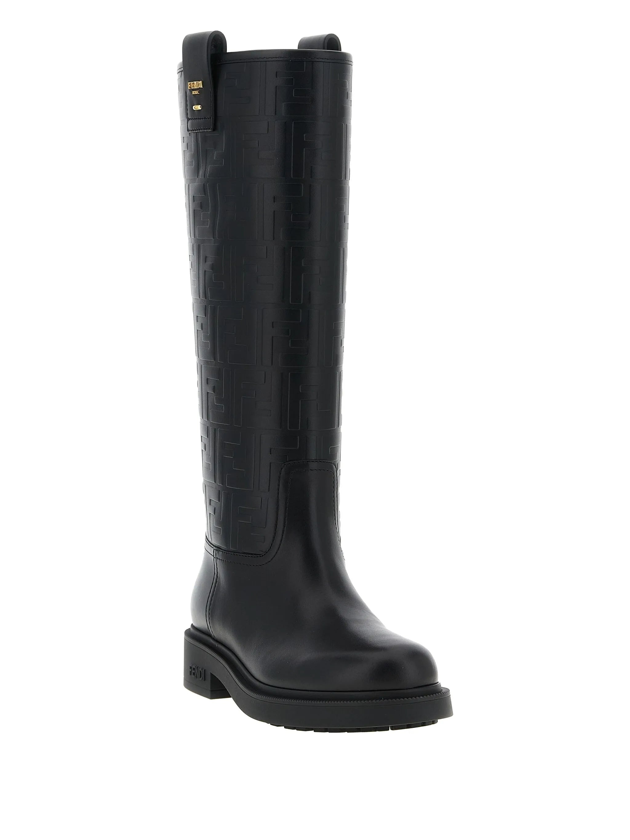 Fendi Filo Embossed-pattern Boots - 3