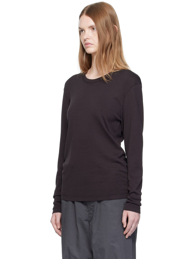 Lemaire Black Rib Long Sleeve T-shirt outlook