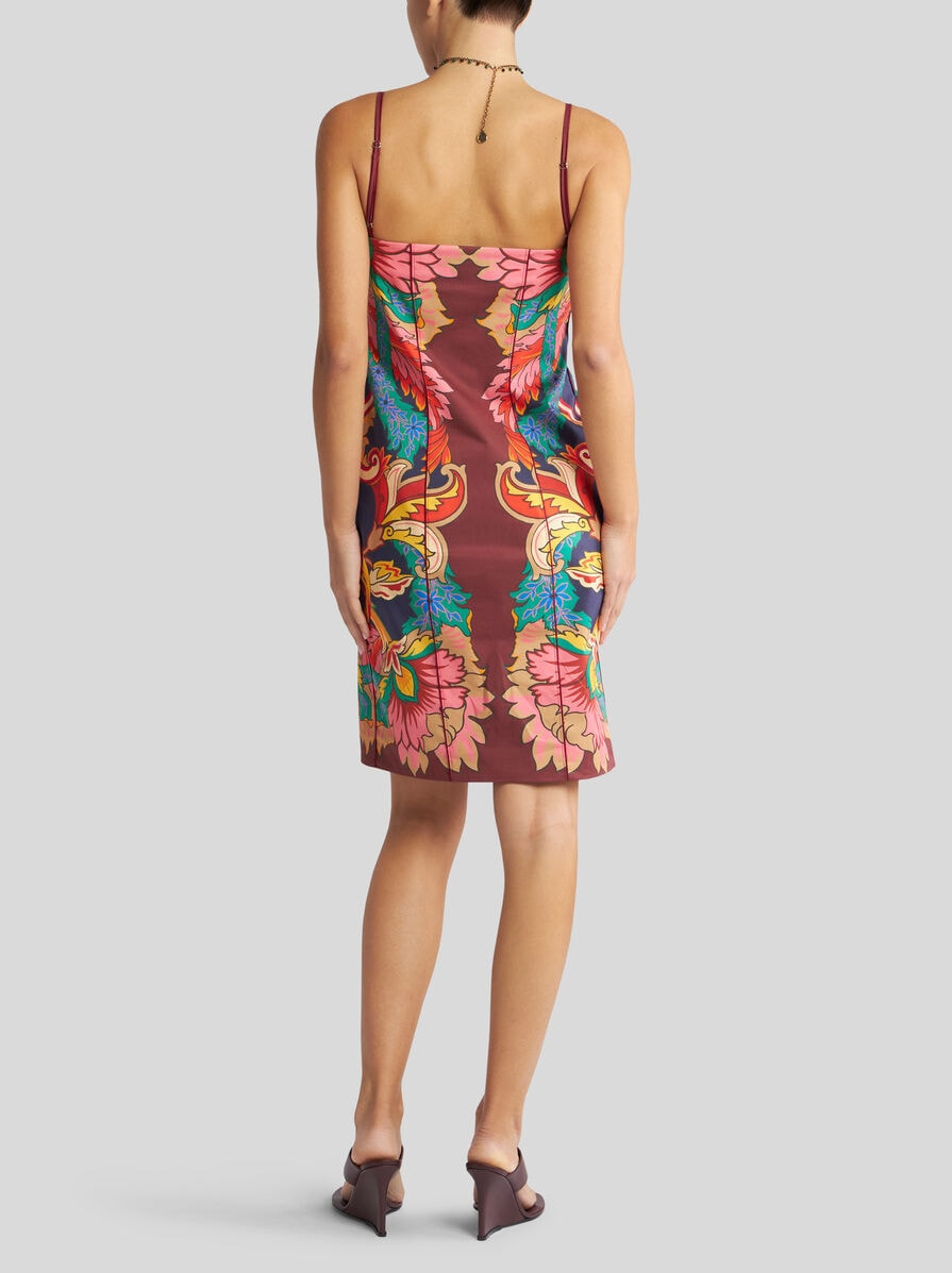DRESS WITH SCARF-STYLE FLORAL PRINT - 4