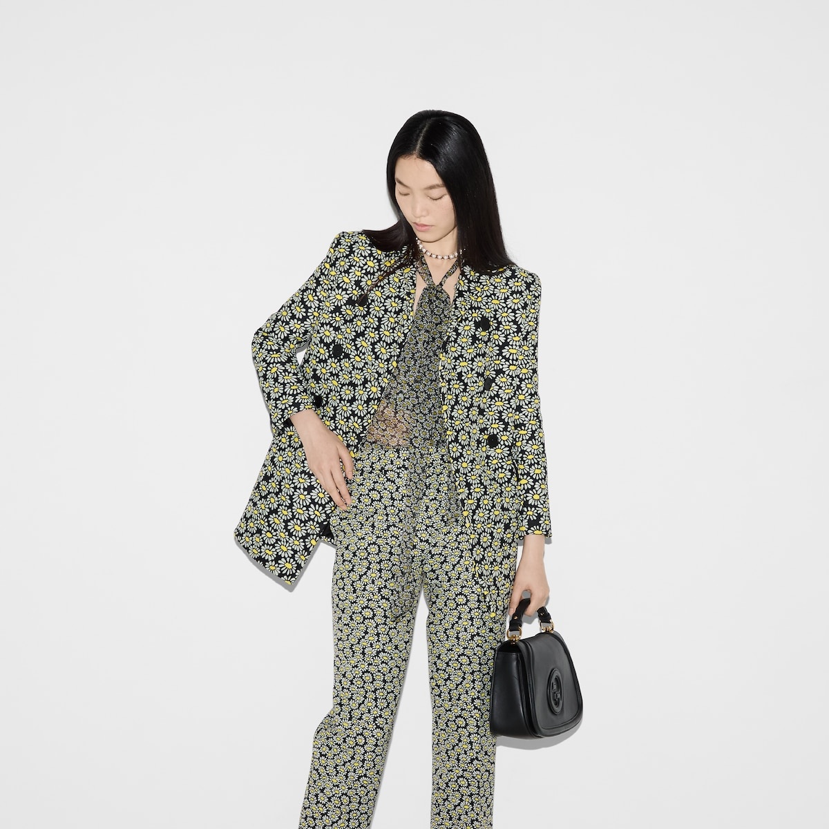 Floral crêpe jacquard jacket - 6