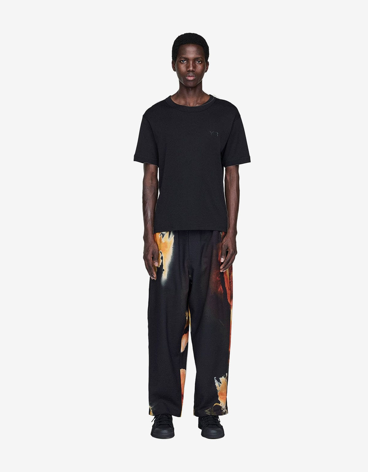 Y-3 Black AOP Sport Uniform Track Pants - 8