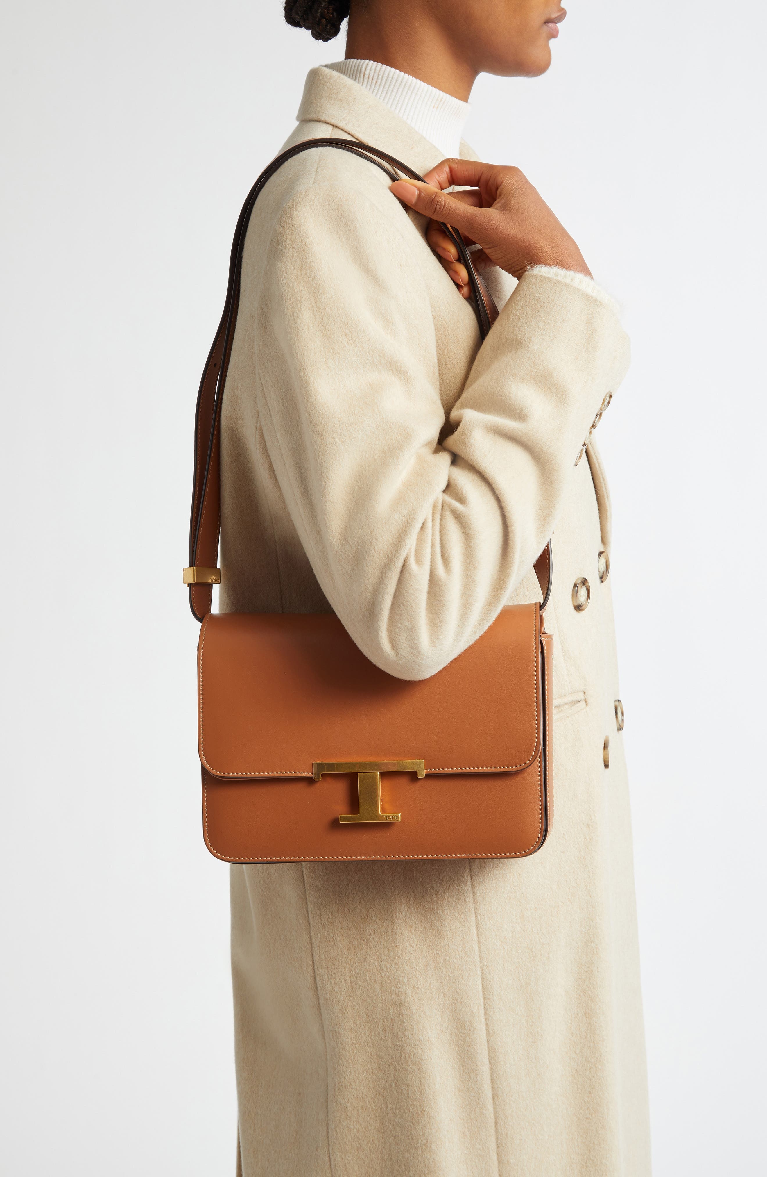 Tod's Mini T-Timeless Leather Shoulder Bag in Kenia Scuro at Nordstrom - 2