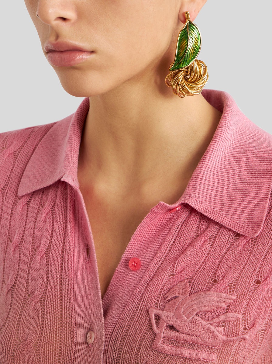 EARRINGS WITH LEAF - 2