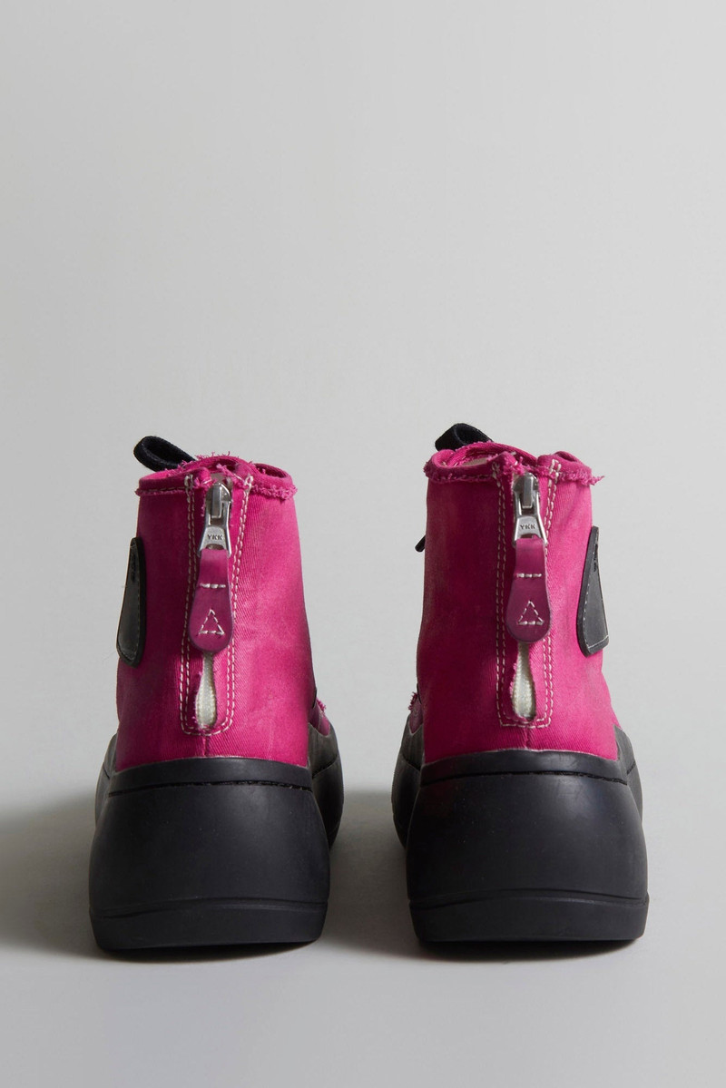 R13 KURT HIGH TOP - HOT PINK CANVAS outlook