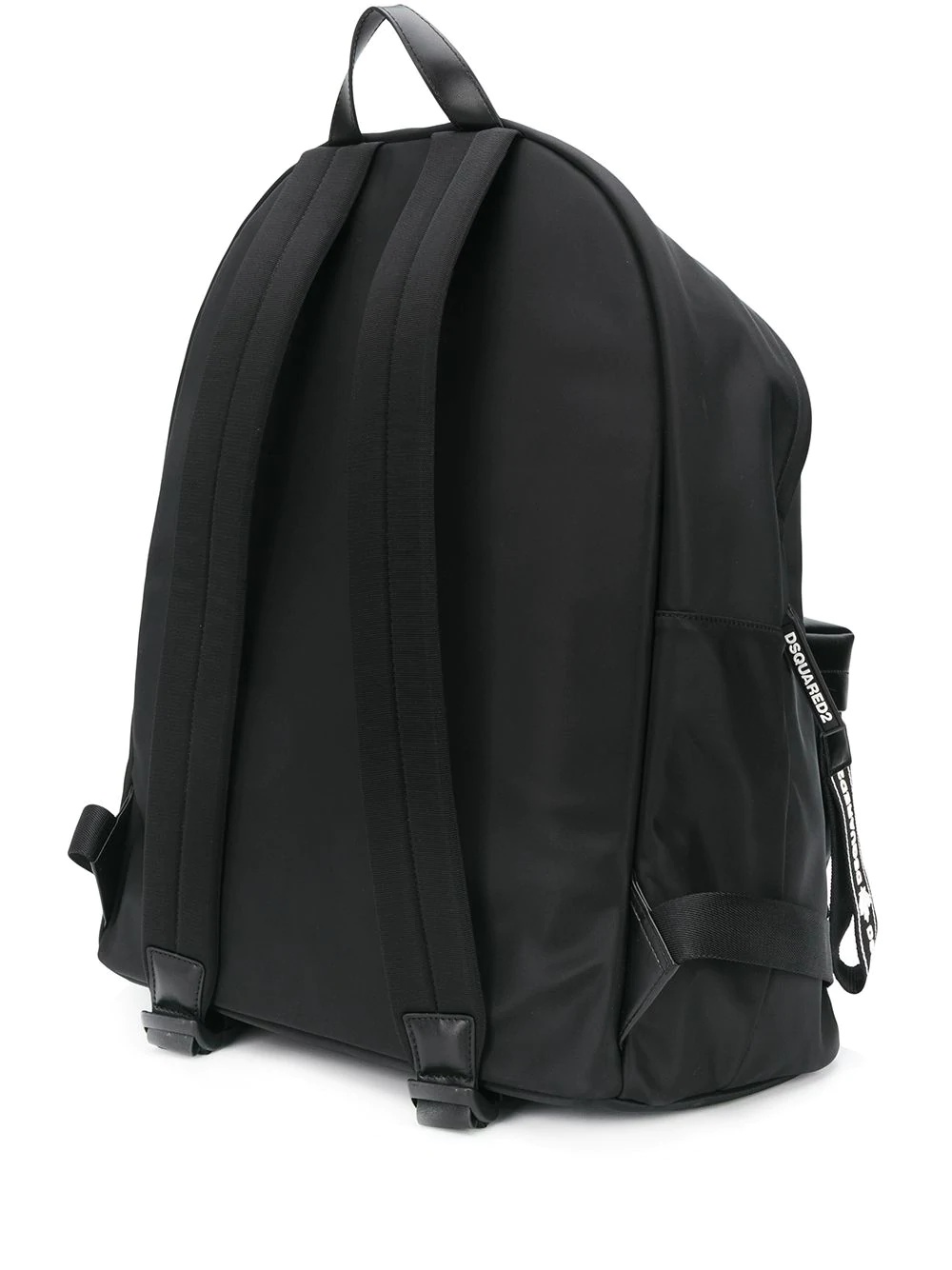 logo tab zip backpack - 3