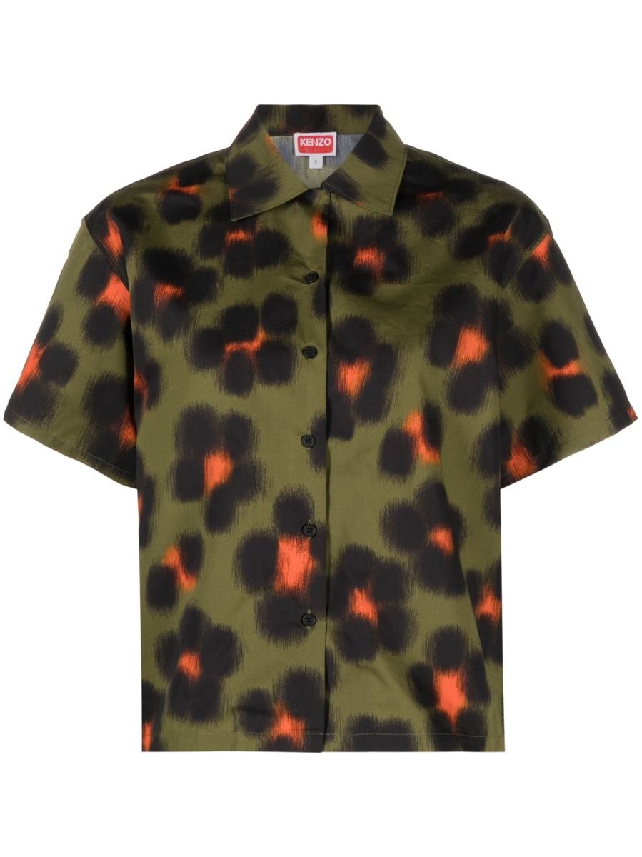 KENZO LEOPARD PRINT SHIRT - 1