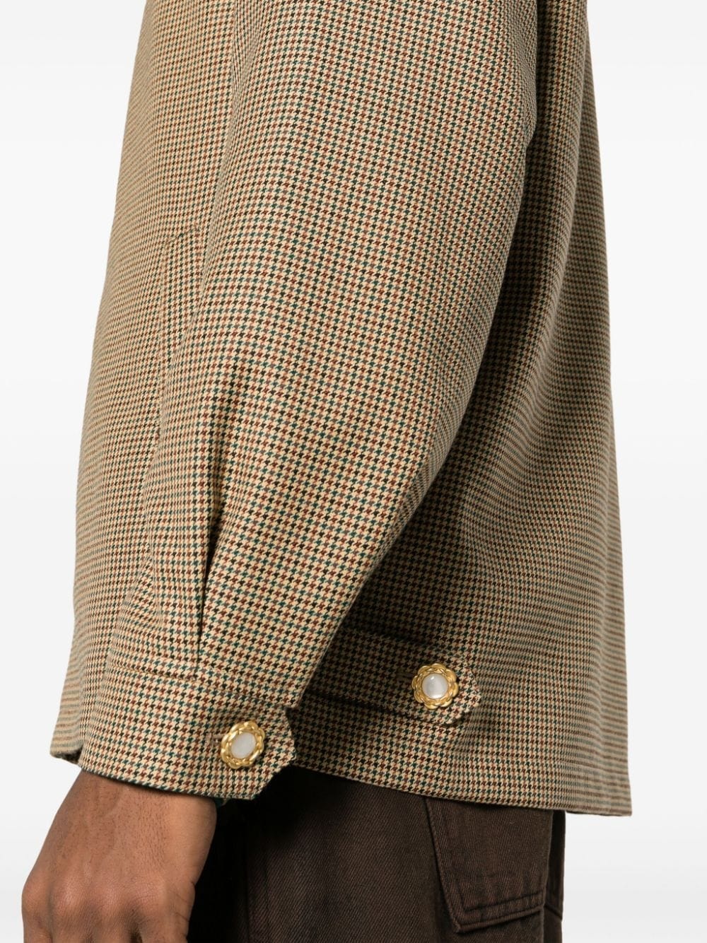 x le FLEUR check-pattern jacket - 5