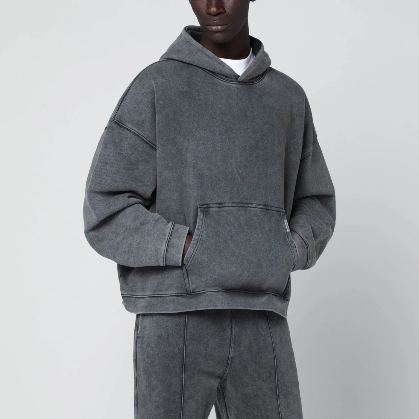 Vintage gray hoodie - 1