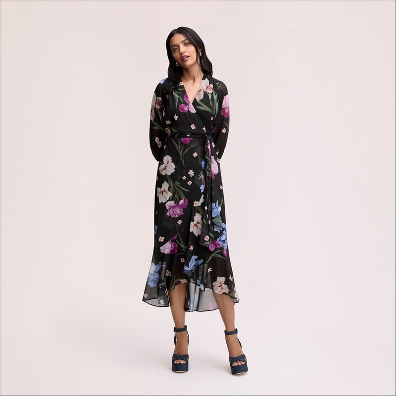 Floral Wrap Maxi Dress 3