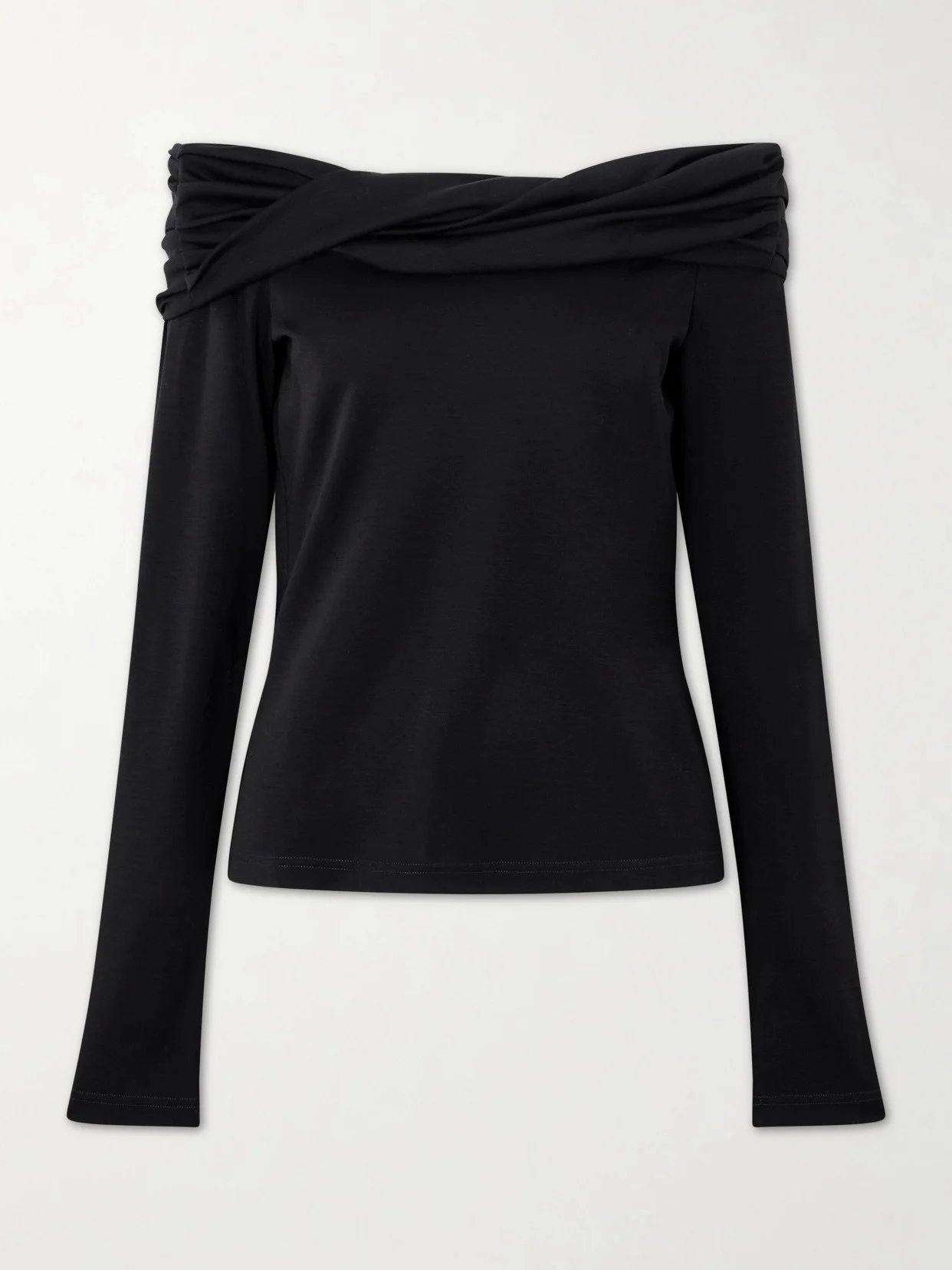 Off-the-shoulder Wool Top - 1