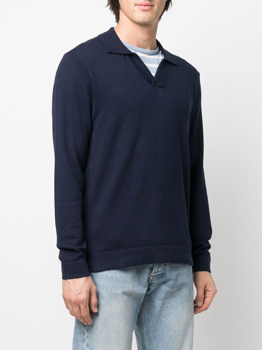 knit polo jumper - 3